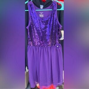 George Girls Size XL Formal Dress Purple Sleeveless